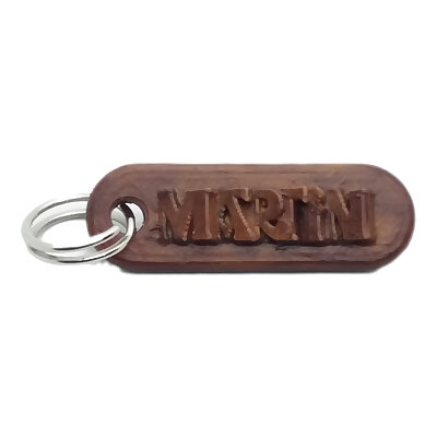 MARTIN Personalized keychain embossed letters