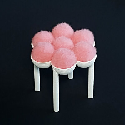 PomPom Chair  3D Printed Doll Furniture