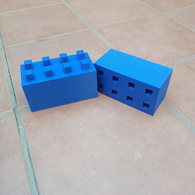 Remixed lego brick for construction