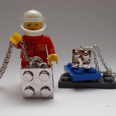Silver LEGO pendant