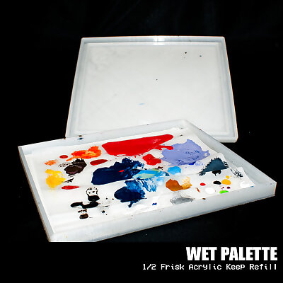 Wet Palette  fits 12 Frisk Acrylic KeepWet Palette Refill