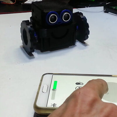 How to make a little robot controlled by smartphone