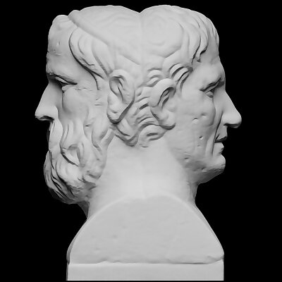 Double Herm of Aristophanes and Menander