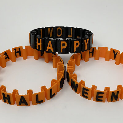 Happy Halloween Somewhat Stretchy Bracelet
