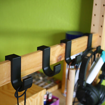 Hook compatible with IKEA IVAR shelf