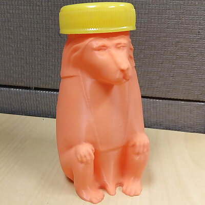 Animals for Sarcophagus Decoration  Monkey With Bottle Cap Hat
