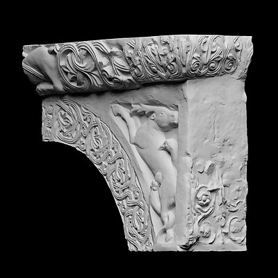 Architectural fragment from the pulpit of SantAmbrogio