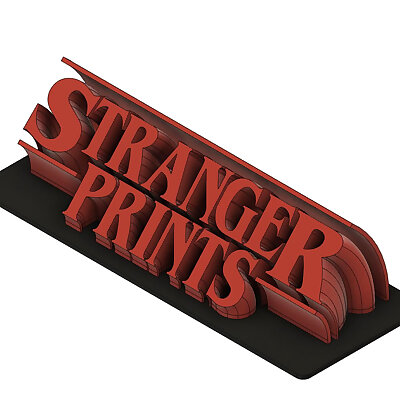Stranger prints  Stranger Things style sign