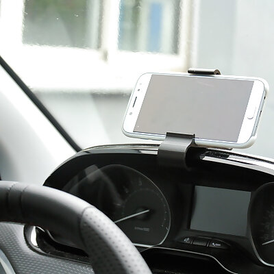 Smartphone clamp for dashboard car