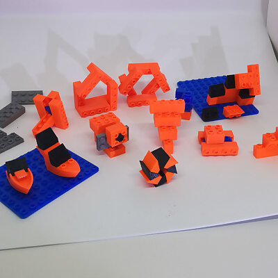 OKTEN 3D printed parametric and compatible construction system