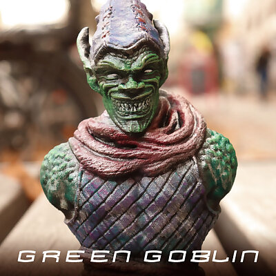 Green Goblin from the Spiderman Comics support free bust
