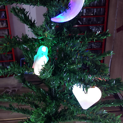 Xmas light tree decoration