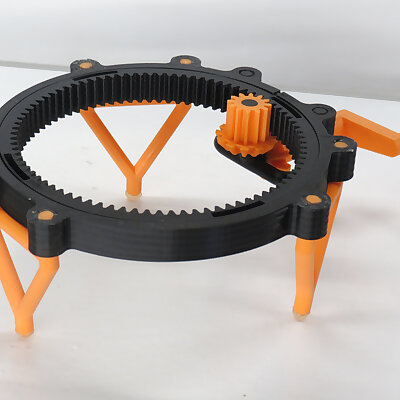 Fully 3Dprintable turntable