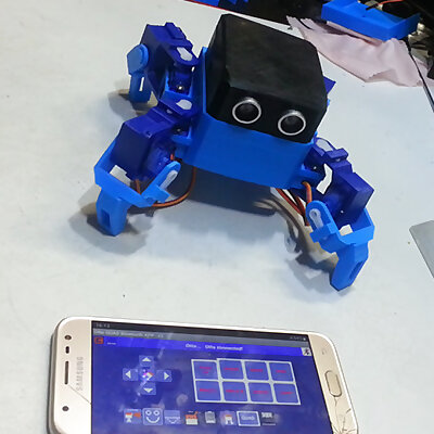 Create Smartphone Control Quadruped Spider RobotOTTO QUAD