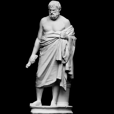 Statue of an unknown Cynic philosopher Menippus of Gadara