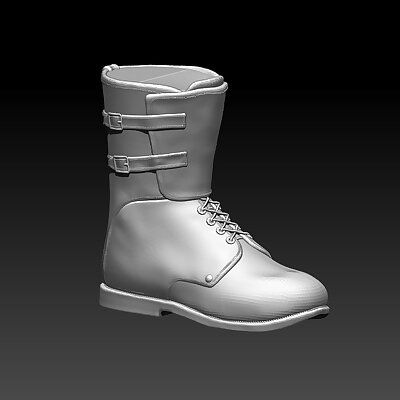 Mens Military Boots STL File for printer 3d
