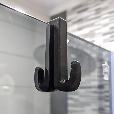 Shower screen double hook  practical design