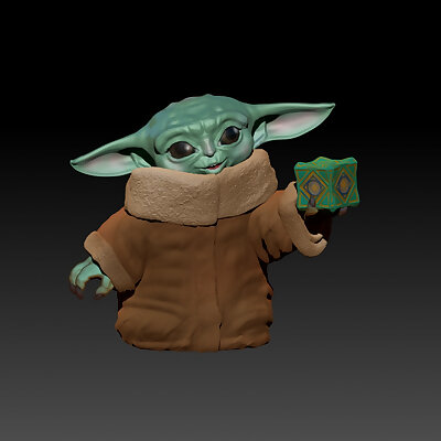 Baby Yoda With Holocron
