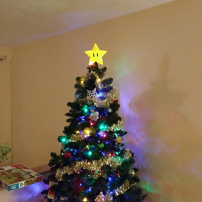 Mario Star Christmas tree