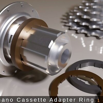 Shimano Cassette Adapter Ring for 611 speed sprockets