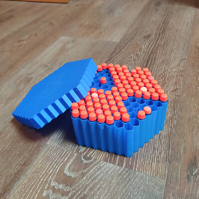 Nerf Hive Box  hexagonal darts container
