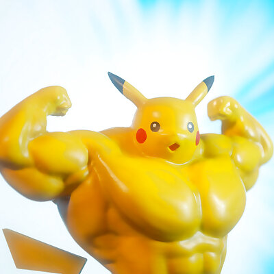 Ultra swole Pikachu