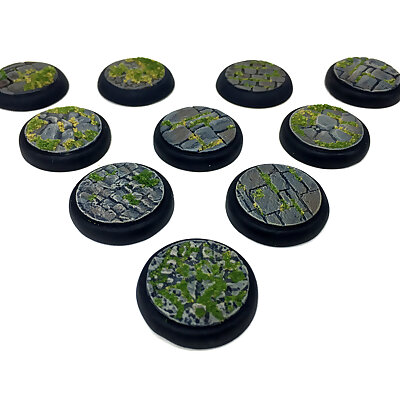 25mm Stone Recessed Miniature Bases