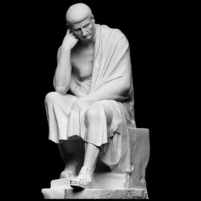 Statue of a seated philosopher