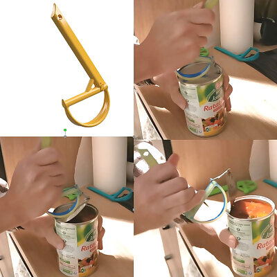 Can opener lever  Levier ouvre boite