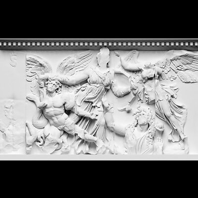 Panel from the Pergamon Altars East Frieze Athena Group