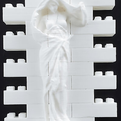Montini Nature Unveiling Herself before Science Wall Set Lego Compatible