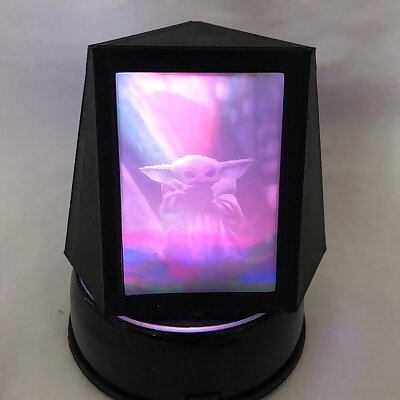 Threesided Lithophane Hologram Custom PhotoPicture Display