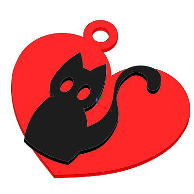 keychain kitty  valentines day