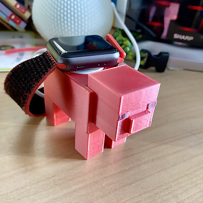 Minecraft Pig Apple Watch Charger