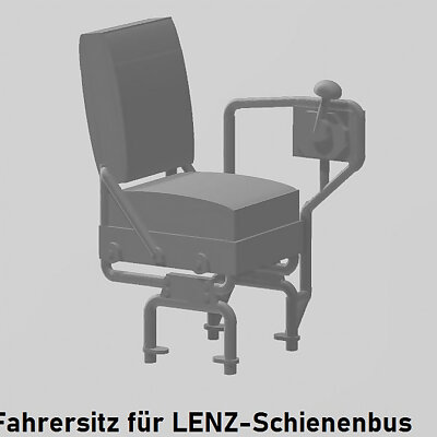 Fahrersitz für LENZ Schienenbus VT 98