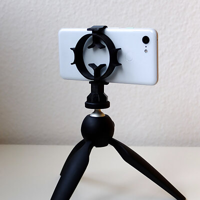 Smartphone mount for tripod