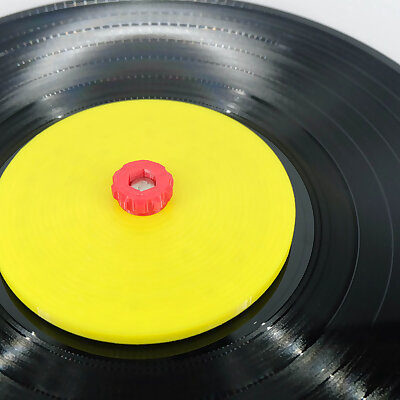 LP vinyl 12 inch record label saver washer
