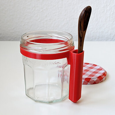 Spoon holder for Bonne Maman jars