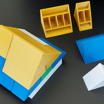 Montini Building Bricks Roof Pieces Lego Compatible