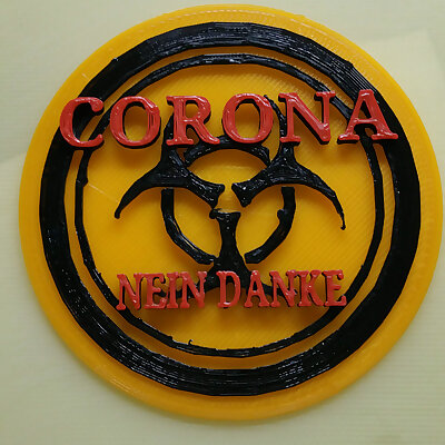 Corona nein danke Emblem