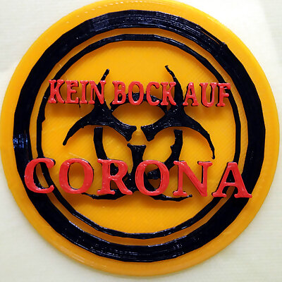 Corona Emblem Kein Bock auf Corona
