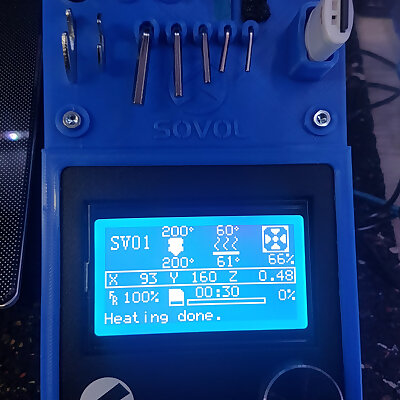 Sovol SV01 tool holder and monitor cover