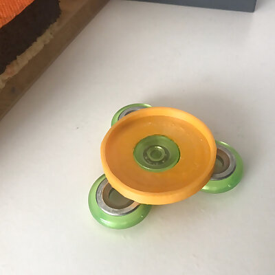 Fidget spinner spool holder