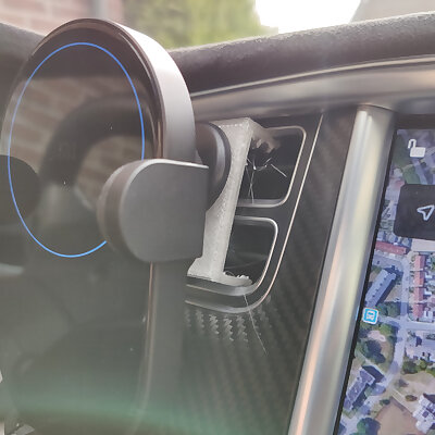 Tesla model S phone holder vent