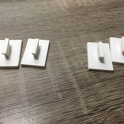 3D printed set of curtain rod hooks no screws needed