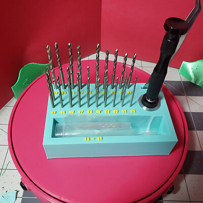 Jewelers drill bit set holder