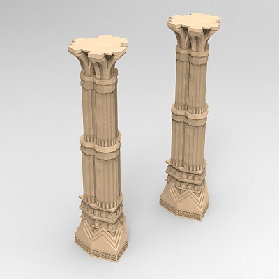 3D printable pillar for dwarf mine