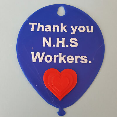 NHS thank you balloon