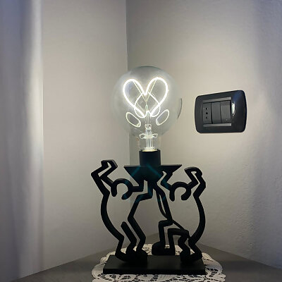 Keith Haring style lamp