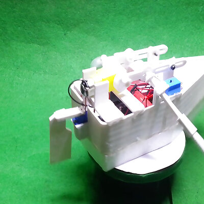 How to make a rowing boat automata controlled by a smartphone
